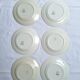 Assiettes plates Céranord - Modèle Amanda vert