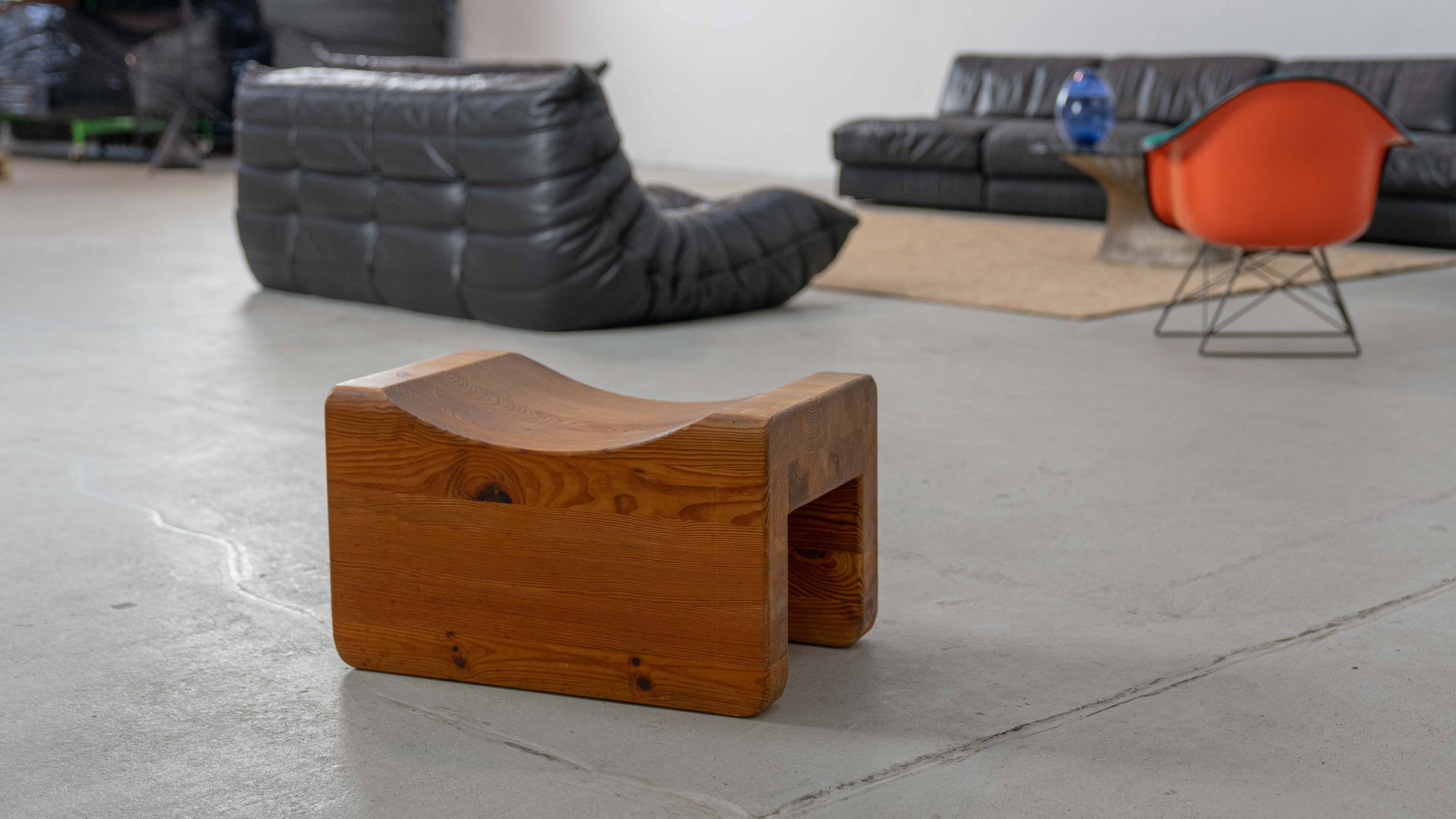 Palle Stool in Pine, Sweden, 70s