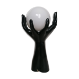 Lamp hands globe opaline