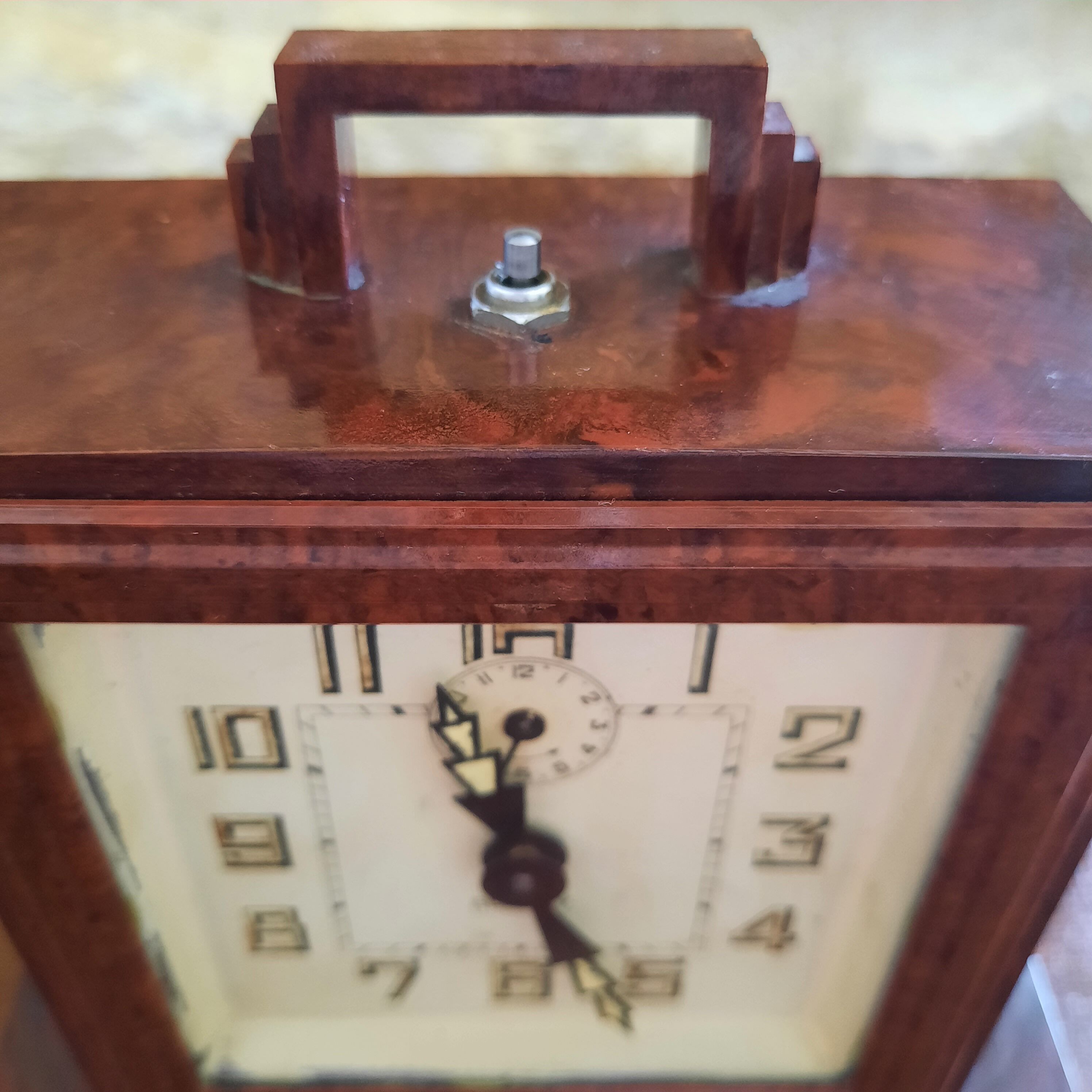 Mechanical awakening in bakelite, circa 1930, by Blangy