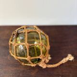 Vintage Bohemian Green Ball Antique Fishing Float