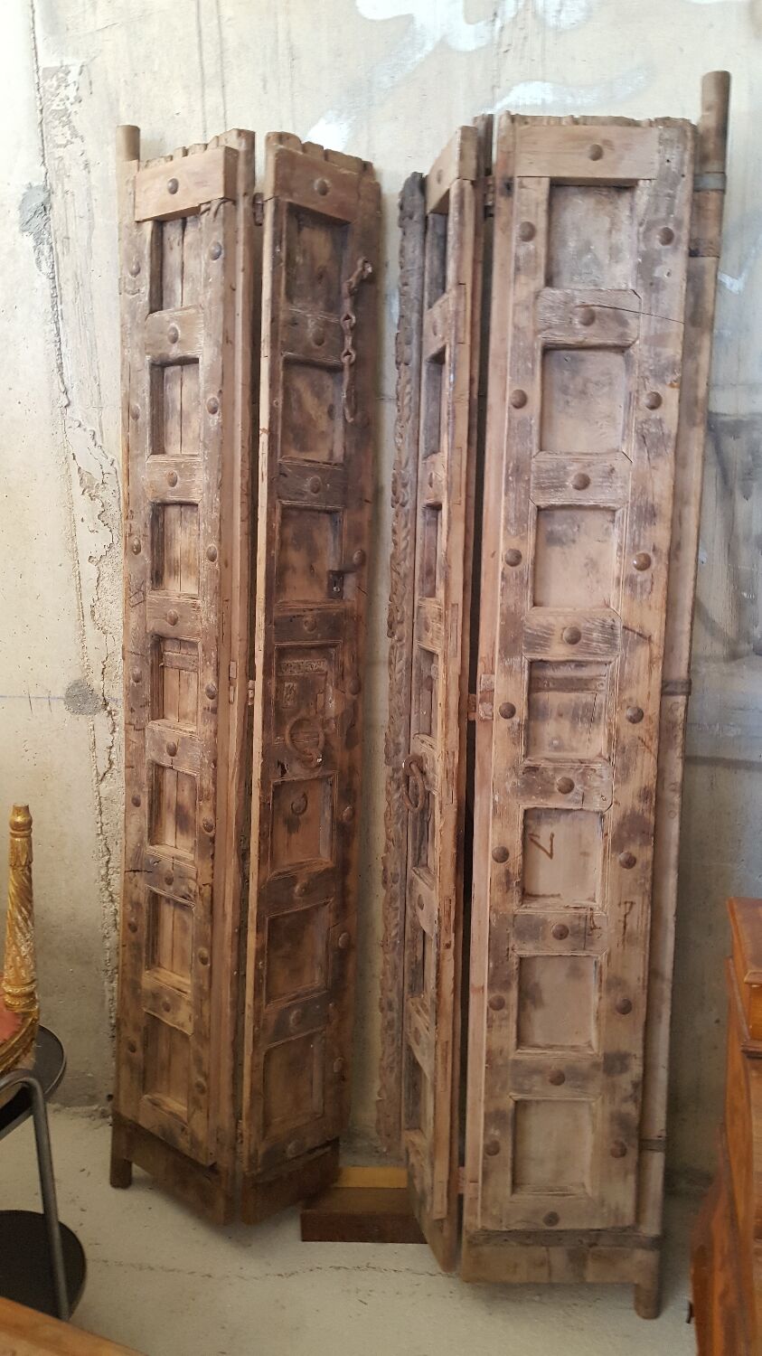 19th century double-leaf Indian door