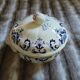 Small soup tureen in Longchamp ironstone.
