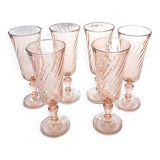Champagne flutes rosaline swirl arcoroc luminarc