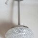 Suspension Art Déco Verre de Clichy blanc Hauteur 52 cm
