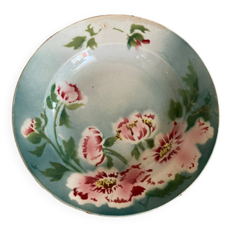 Grand plat vintage Fleurs St Amand et Hamage