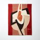 Daniel Drouin woven wool tapestry “Ombre rouge” 1970