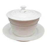 Cup with plate and lid
