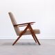 1960 Mid Century Easy Chair Model B 310 Var in Beige Velvet