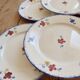 Vintage flat plates Digoin Sarreguemines model Mary-Lou