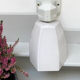 Art deco wall lamp in opaline and porcelain