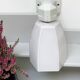 Art deco wall lamp in opaline and porcelain