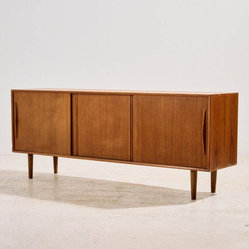 Enfiladeen teck vintage, années 1960