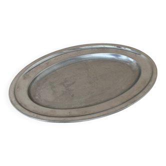 Vintage Stainless Steel Serving Platter: