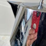 Teapot Selecta 1L nickel-plated brass and Bakelite vintage 60s