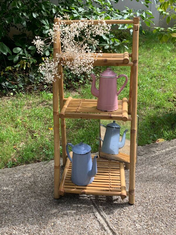 Étagère en bambou pliante