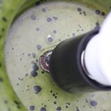 Olive green enamelled pendant light, Scandinavian, 1960-1970