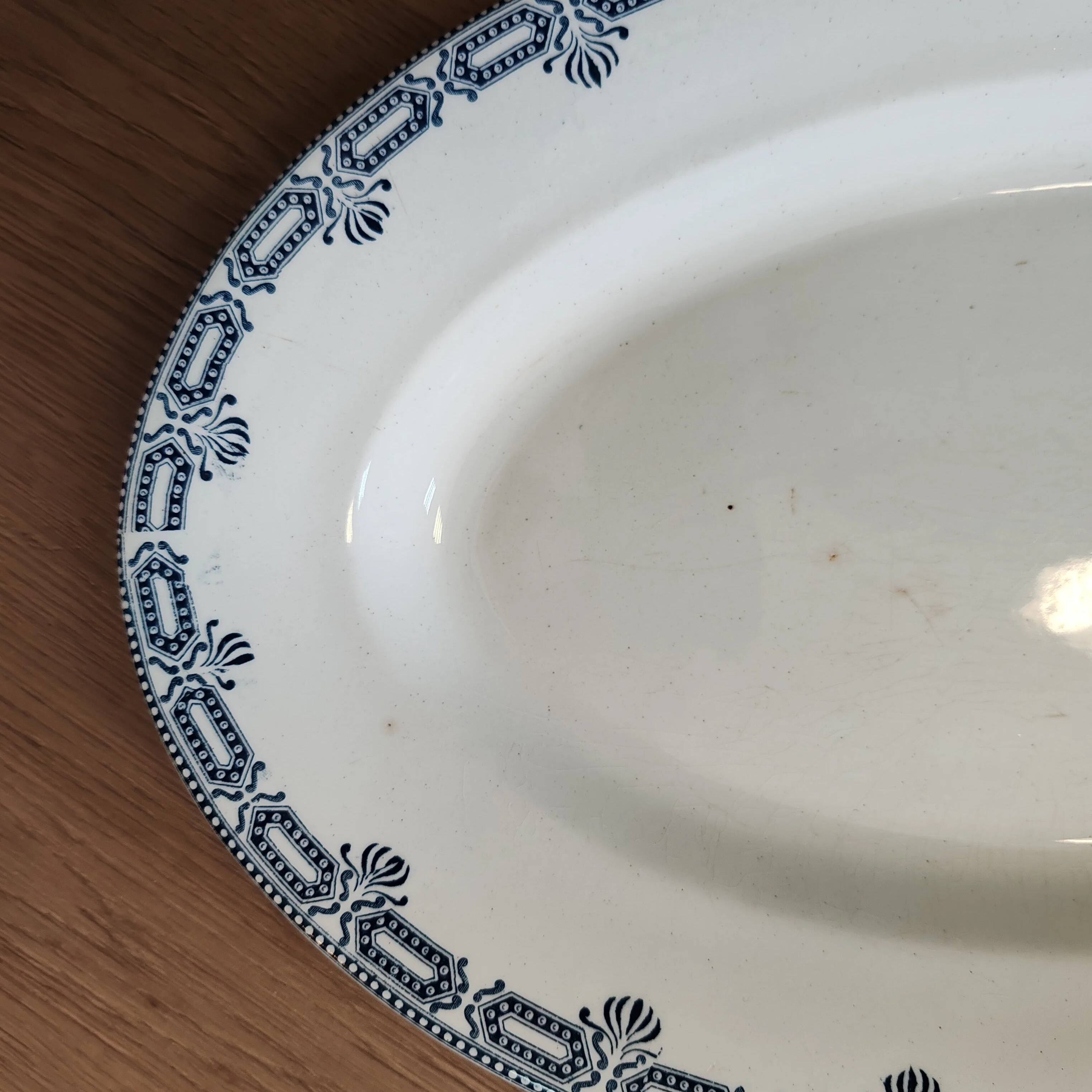 Large serving platter "Terre de fer"