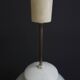 Vintage opaline pendant lamp, czechoslovakia 1950