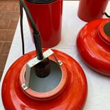 4 orange metal suspensions from the 70s.