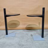 Set of 2 modernist side tables or night stands, 1970s