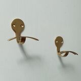 Pair of hooks vintage coat rack