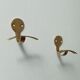 Pair of hooks vintage coat rack