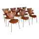 Set of 11 Series 7 3107 chairs in teak – Arne Jacobsen for Fritz Hansen