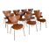 Set of 11 Series 7 3107 chairs in teak – Arne Jacobsen for Fritz Hansen