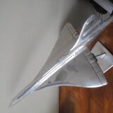 concorde plane, chrome metal
