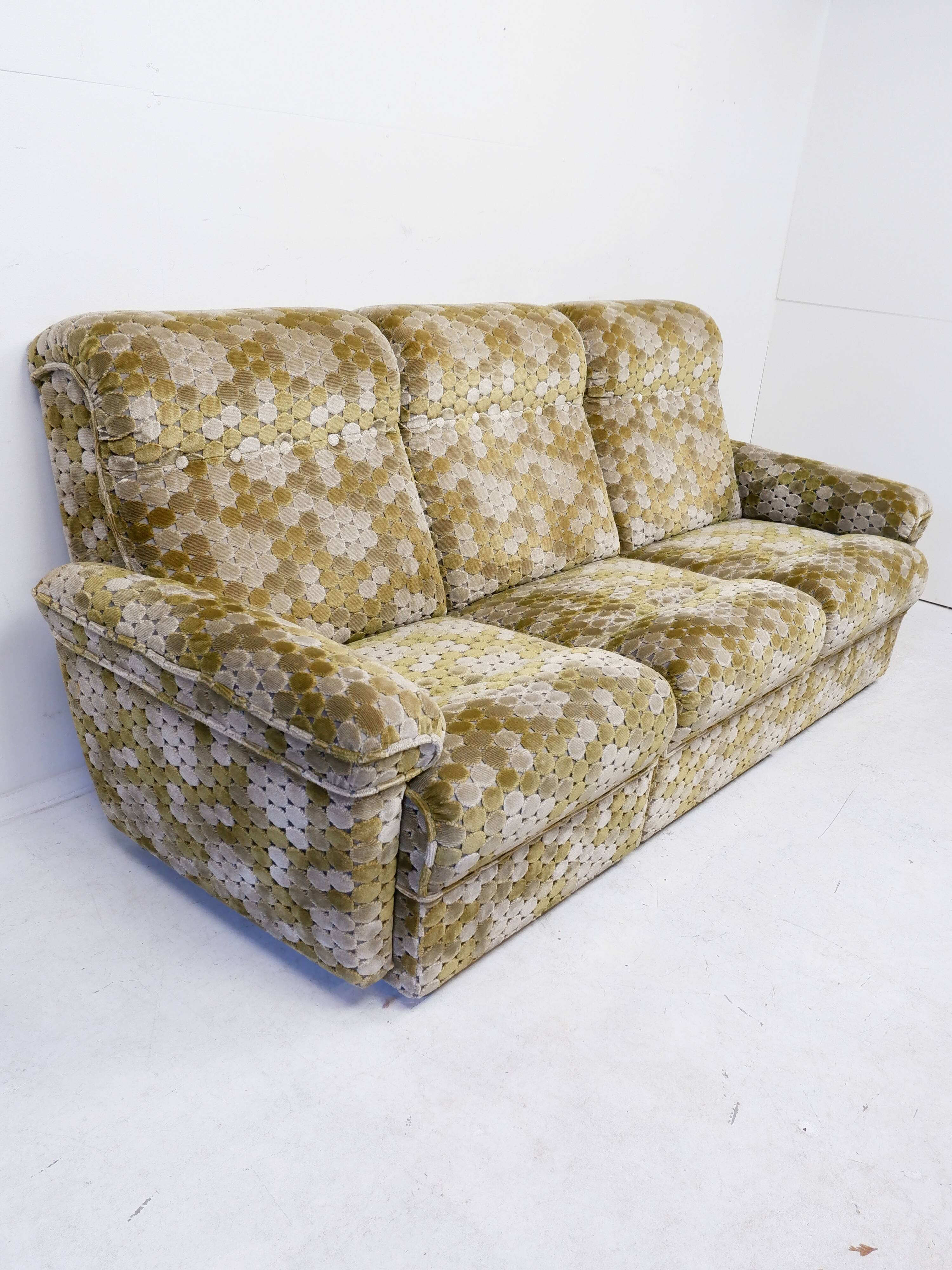 Vintage 3 seater sofa, 1970s