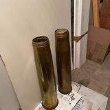 Standing ashtray and vase - brass shell