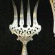 Solid silver fish cutlery pair