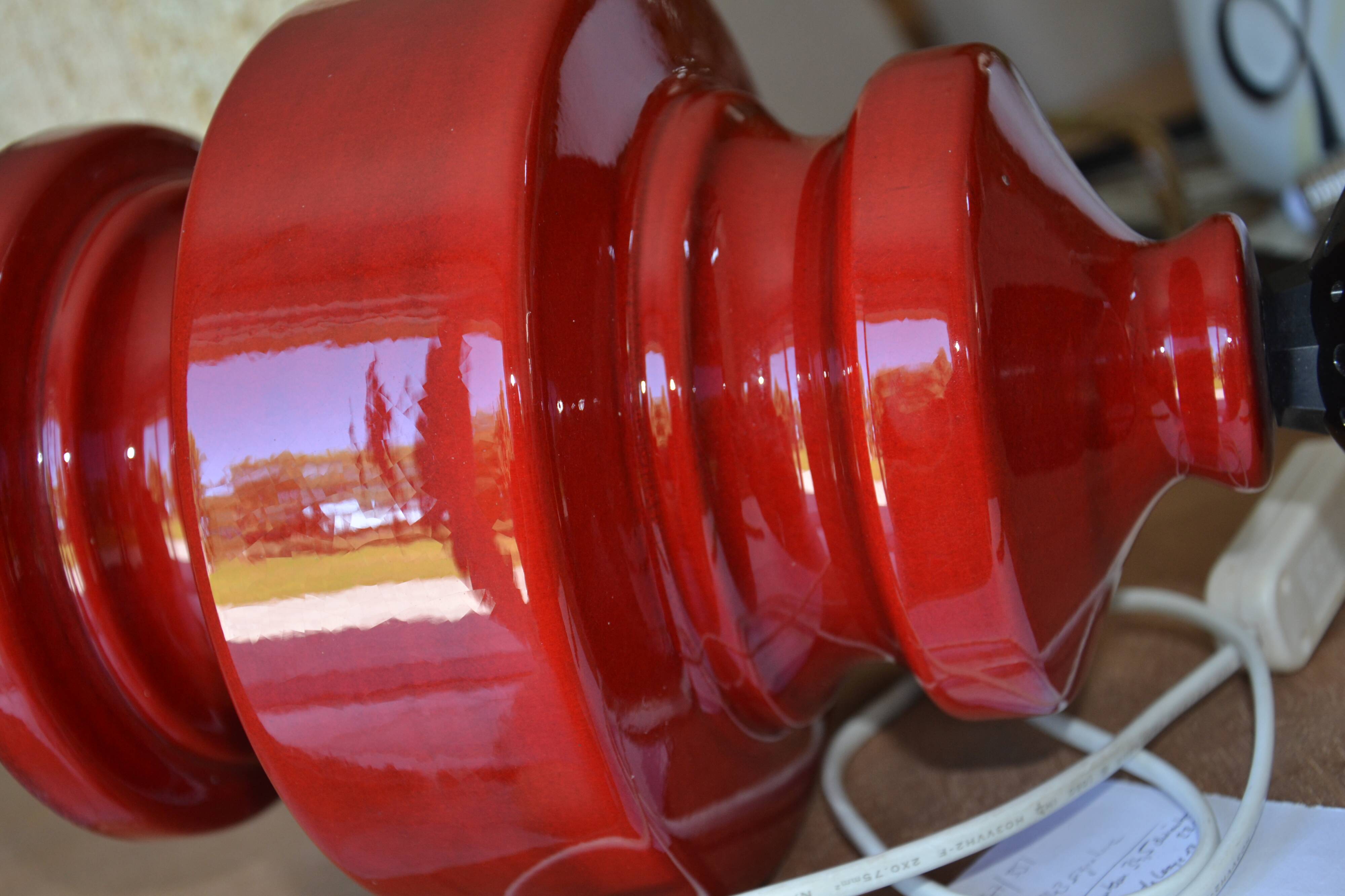 70s lamp with redone lampshade