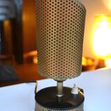 Perforated metal lamp TV atmosphere 50s