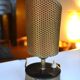 Perforated metal lamp TV atmosphere 50s