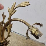 Bronze chandelier art deco 3 tulips