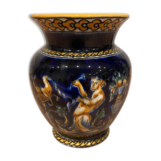Earthenware vase of Gien