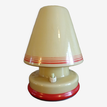 Mushroom lamp 1930 in opaline