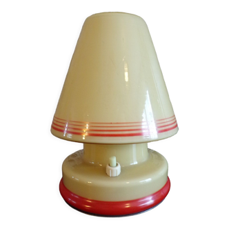 Lampe champignon 1930 en opaline