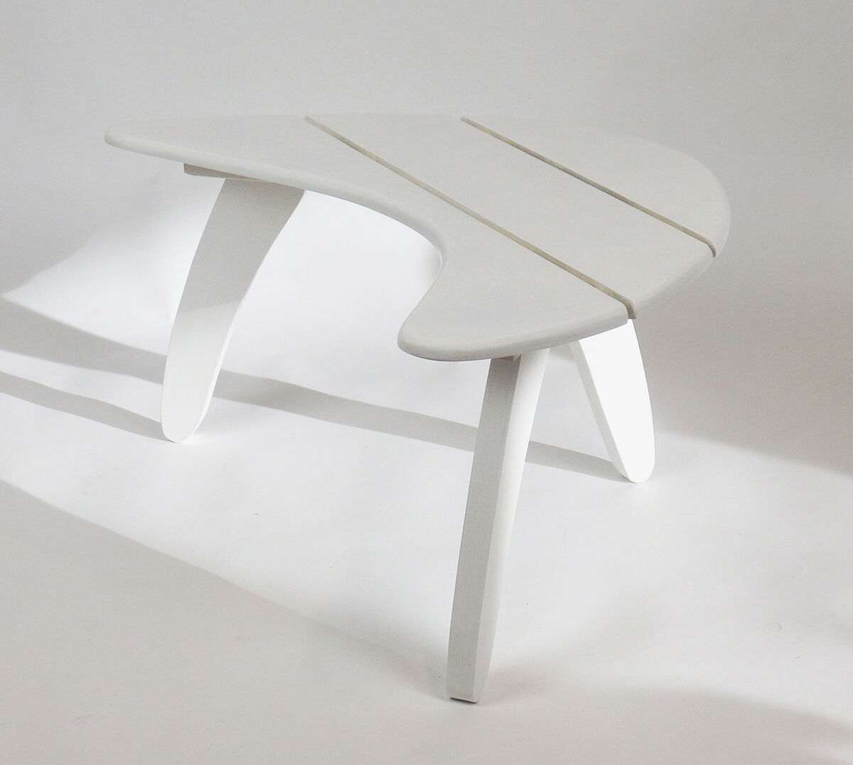 Three garden coffee tables by Huguonnet