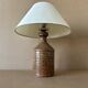 Vintage enamelled stoneware table lamp