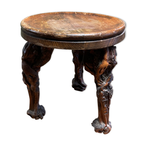 tabouret tripode brutaliste
