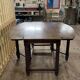 Solid wood farmhouse table with drop-leaves