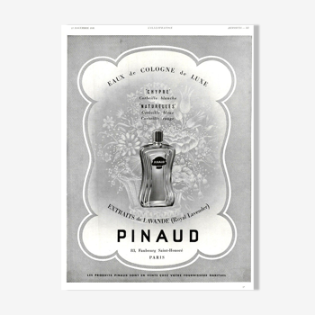Vintage poster 30s Pinaud perfume