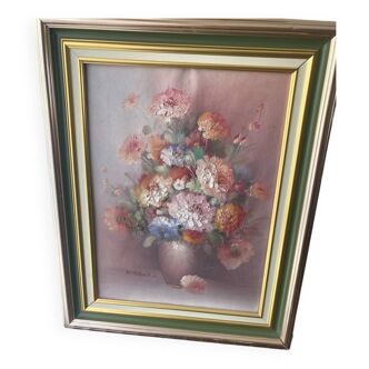 Tableau Anemones huile K Stone