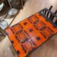 Capron Vallauris orange and black ceramic - coffee table