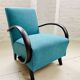 2x Fauteuils Jindrich Halabala originaux 1940