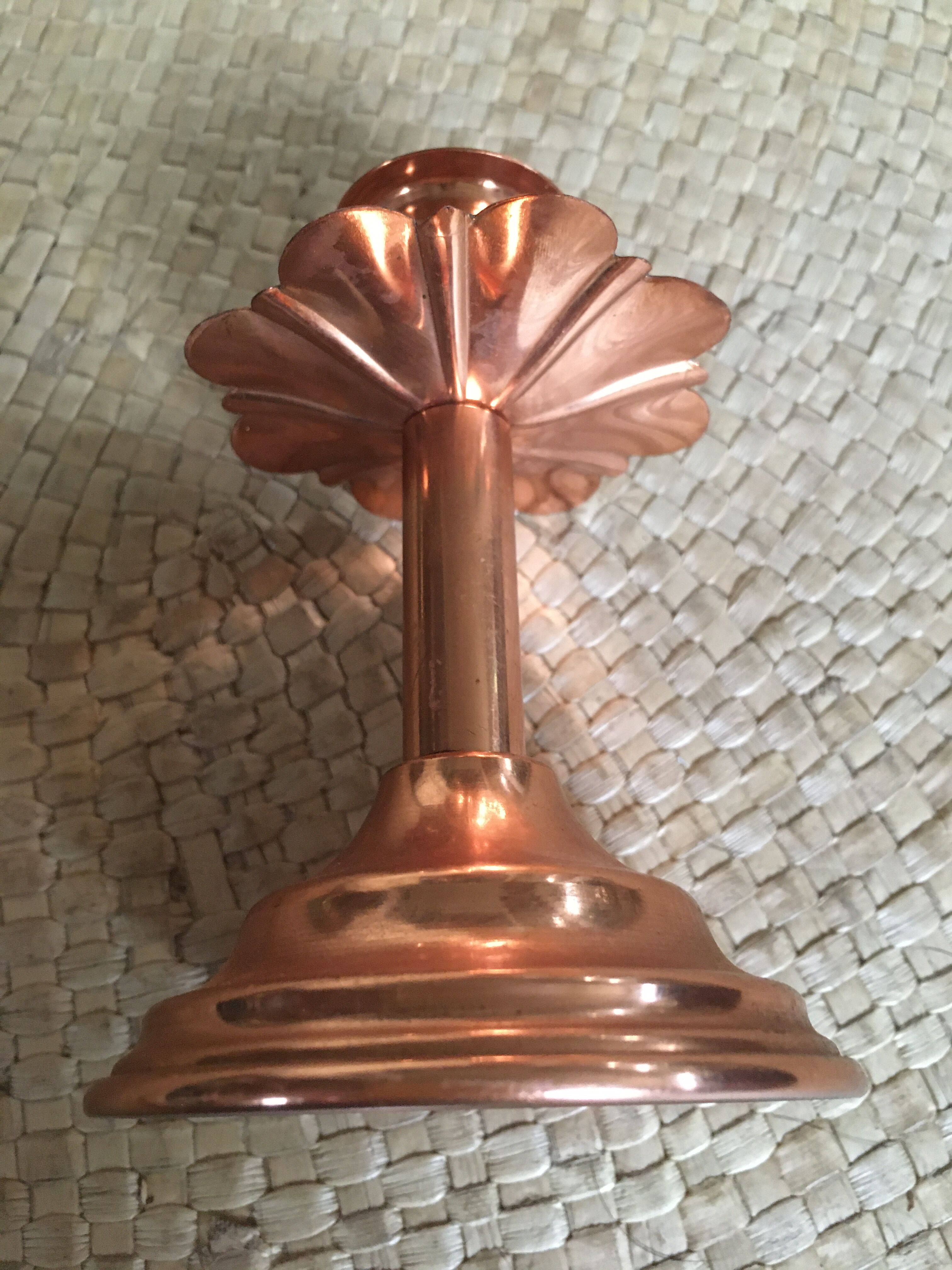 Copper candlestick