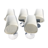 Suite de 5 "Tulip chairs" de Eero Saarinen pour Knoll, fin des années 50